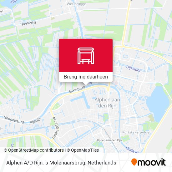 Alphen A / D Rijn, 's Molenaarsbrug kaart