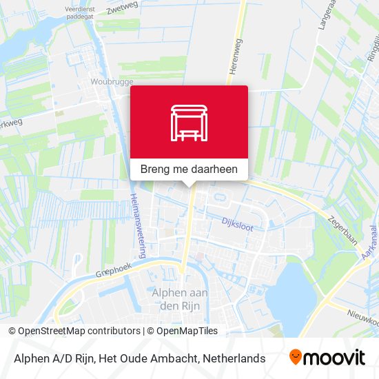 Alphen A / D Rijn, Het Oude Ambacht kaart