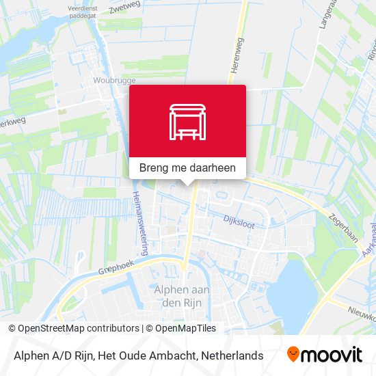 Alphen A / D Rijn, Het Oude Ambacht kaart