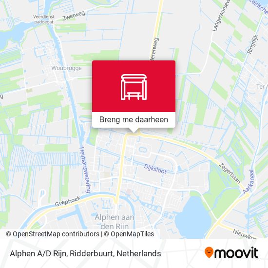 Alphen A/D Rijn, Ridderbuurt kaart