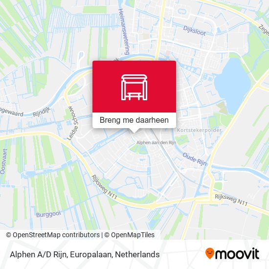 Alphen A/D Rijn, Europalaan kaart