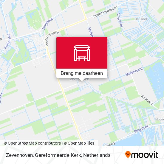 Zevenhoven, Gereformeerde Kerk kaart