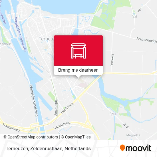 Terneuzen, Zeldenrustlaan kaart
