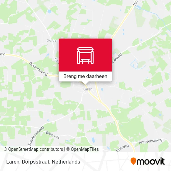 Laren, Dorpsstraat kaart