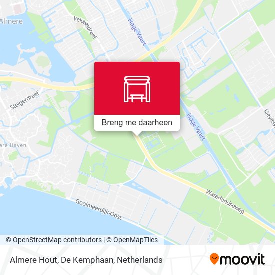 Almere Hout, De Kemphaan kaart