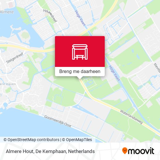 Almere Hout, De Kemphaan kaart