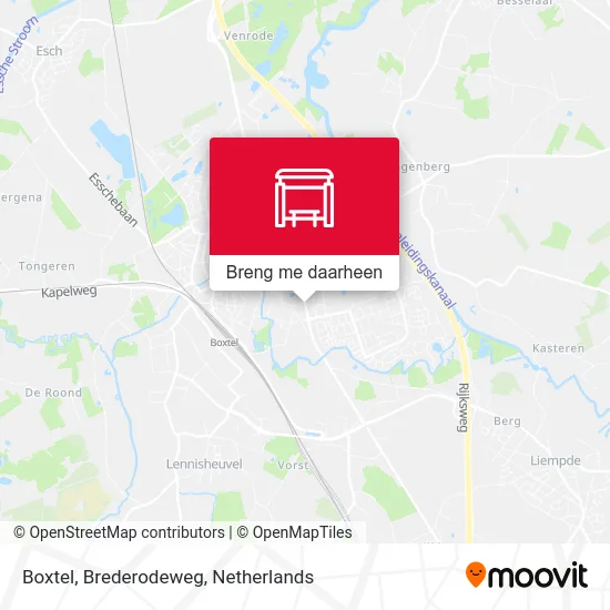Boxtel, Brederodeweg kaart