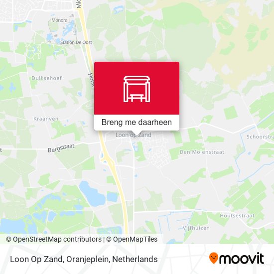 Loon Op Zand, Oranjeplein kaart