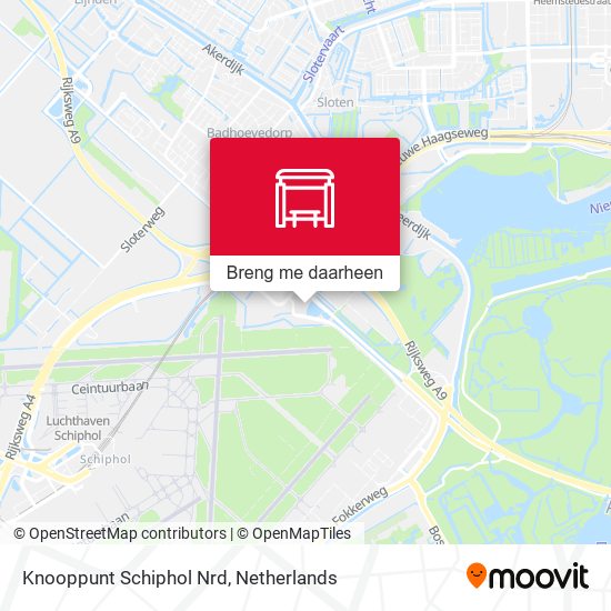 Knooppunt Schiphol Nrd kaart