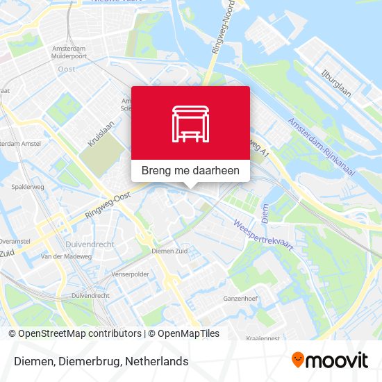 Diemen, Diemerbrug kaart