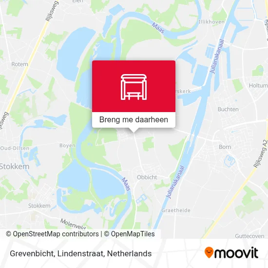 Grevenbicht, Lindenstraat kaart