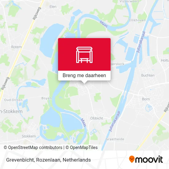 Grevenbicht, Rozenlaan kaart