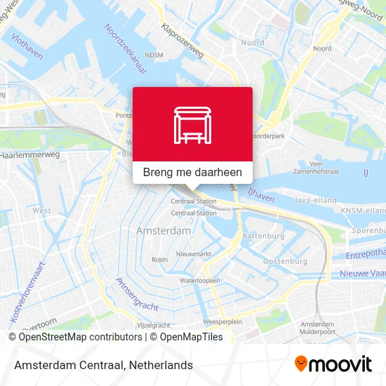 Amsterdam Centraal kaart