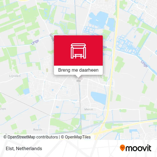 Elst kaart
