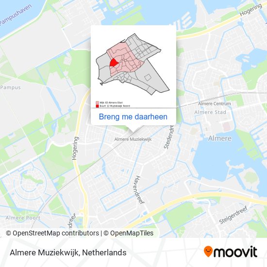 Almere Muziekwijk kaart