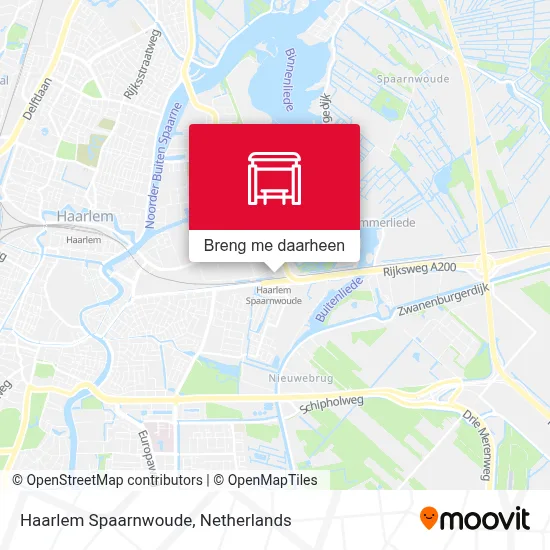 Haarlem Spaarnwoude kaart