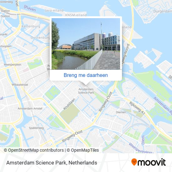 Amsterdam Science Park kaart