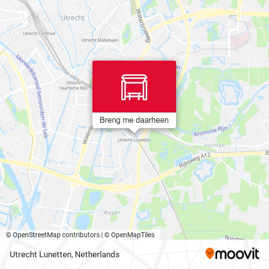 Utrecht Lunetten kaart