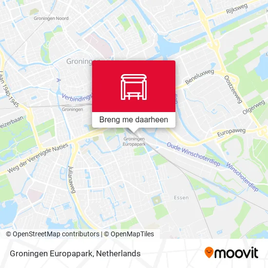 Groningen Europapark kaart