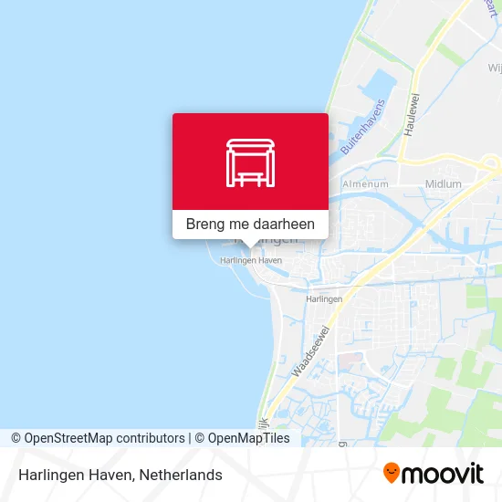 Harlingen Haven kaart