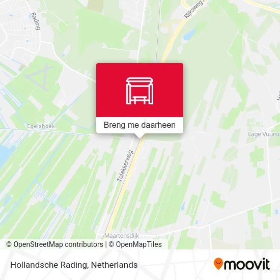 Hollandsche Rading kaart