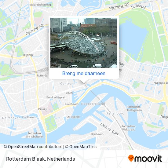 Rotterdam Blaak kaart