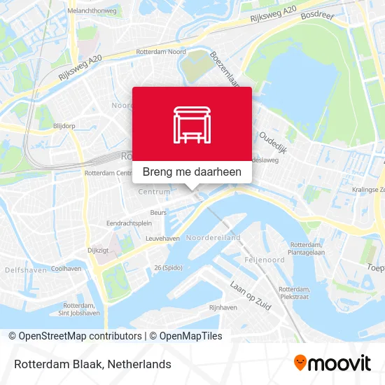 Rotterdam Blaak kaart