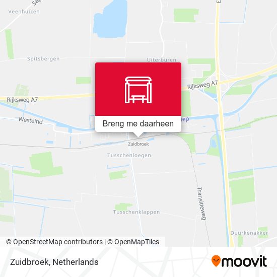 Zuidbroek kaart