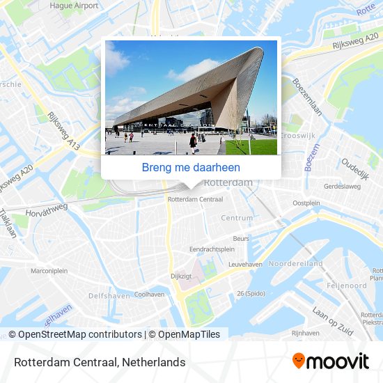 Rotterdam Centraal kaart