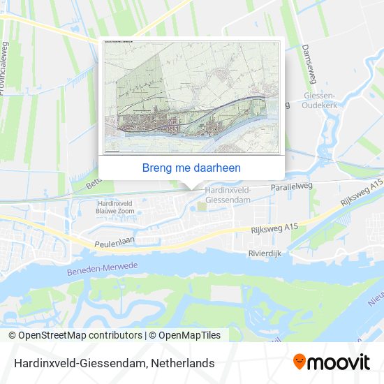 Hardinxveld-Giessendam kaart