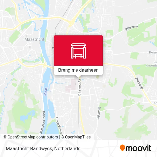Maastricht Randwyck kaart