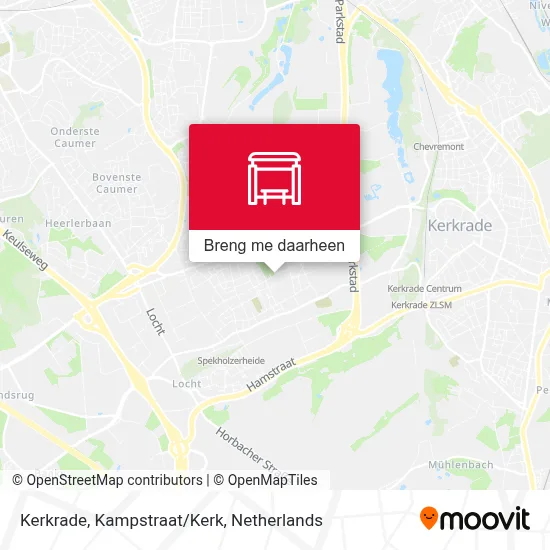 Kerkrade, Kampstraat/Kerk kaart