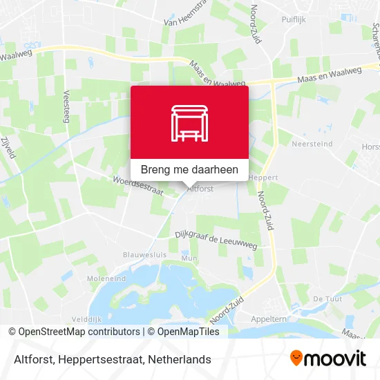 Altforst, Heppertsestraat kaart