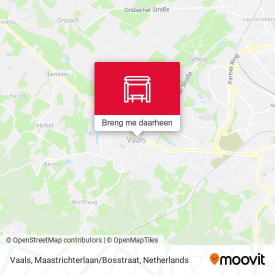 Vaals, Maastrichterlaan / Bosstraat kaart