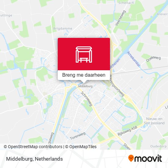 Middelburg kaart