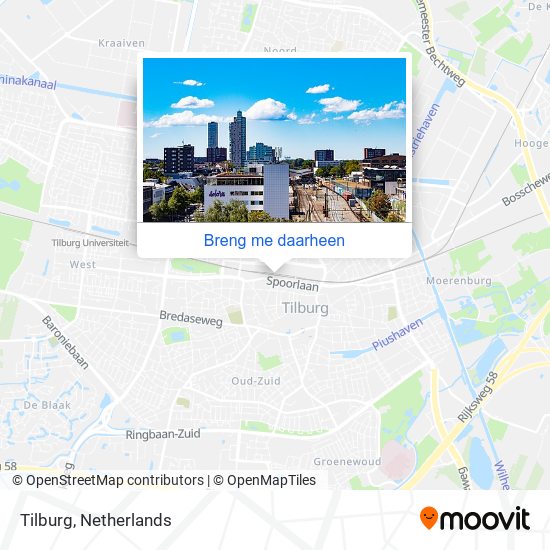 Tilburg kaart