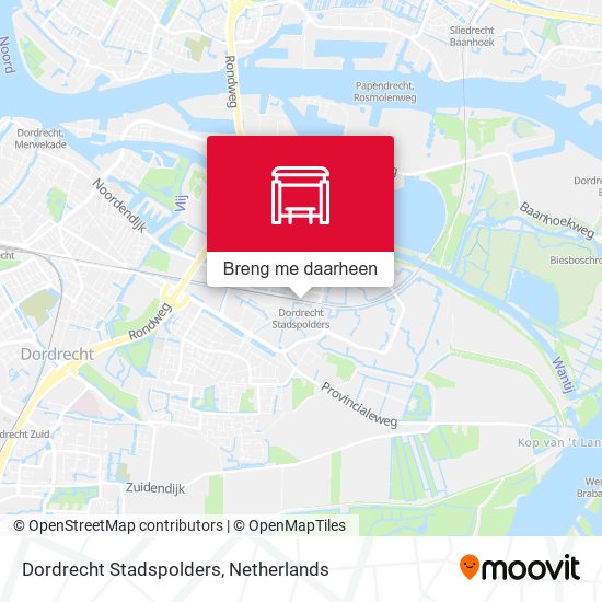 Dordrecht Stadspolders kaart