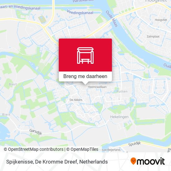 Spijkenisse, De Kromme Dreef kaart