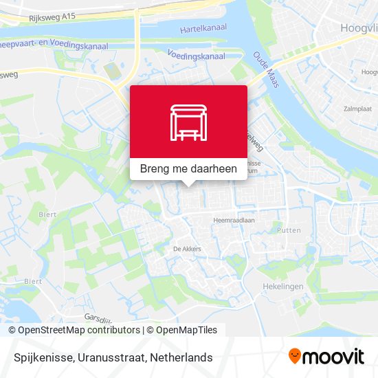 Spijkenisse, Uranusstraat kaart