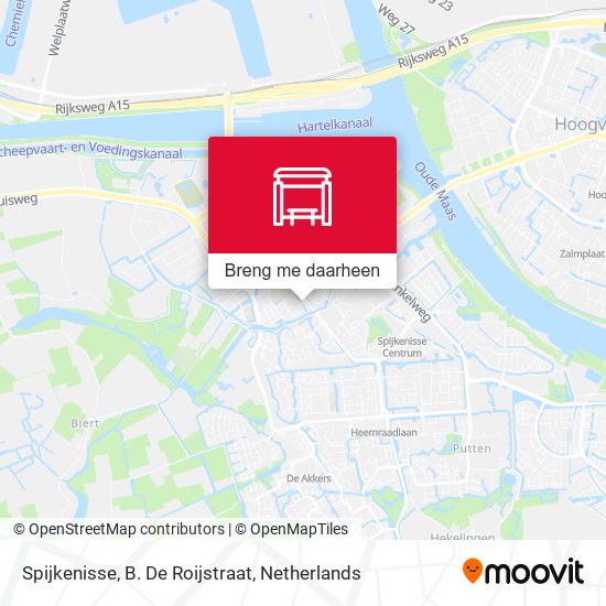 Spijkenisse, B. De Roijstraat kaart