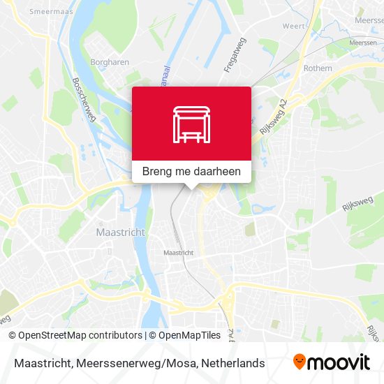Maastricht, Meerssenerweg/Mosa kaart