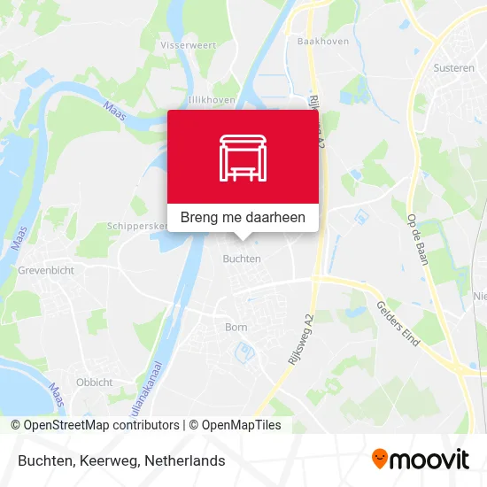 Buchten, Keerweg kaart