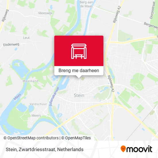 Stein, Zwartdriesstraat kaart