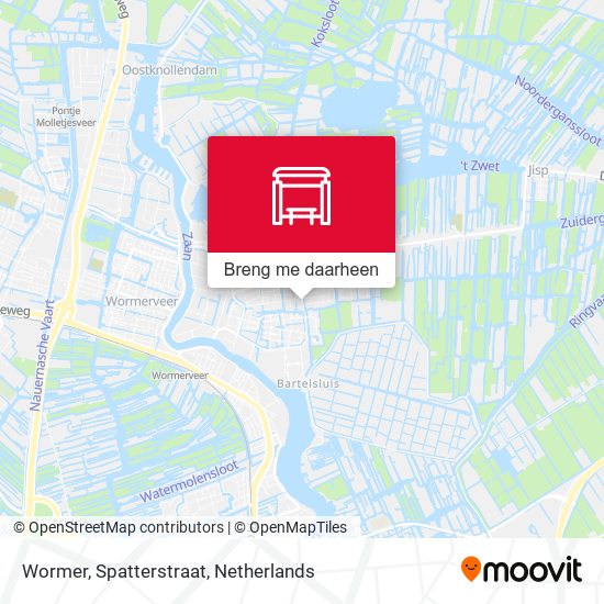 Wormer, Spatterstraat kaart