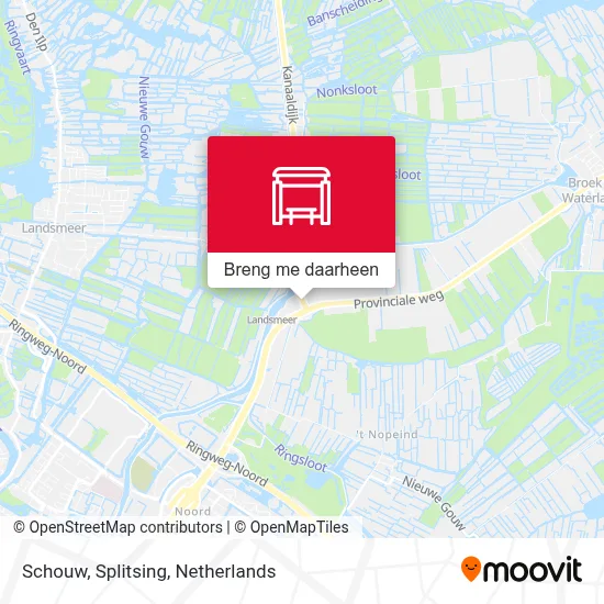 Schouw, Splitsing kaart