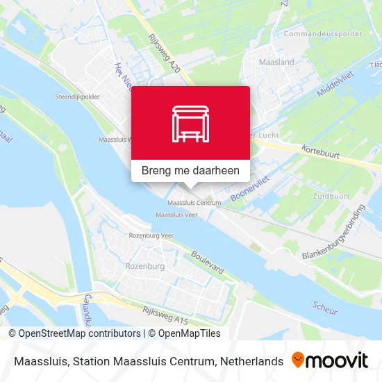 Maassluis, Station Maassluis Centrum kaart