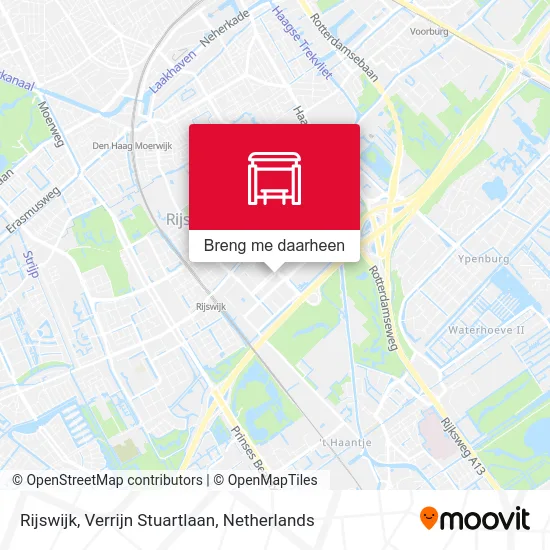 Rijswijk, Verrijn Stuartlaan kaart