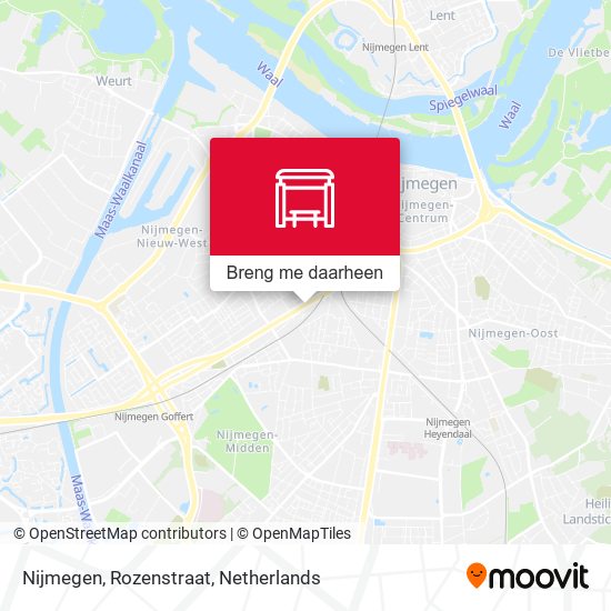 Nijmegen, Rozenstraat kaart