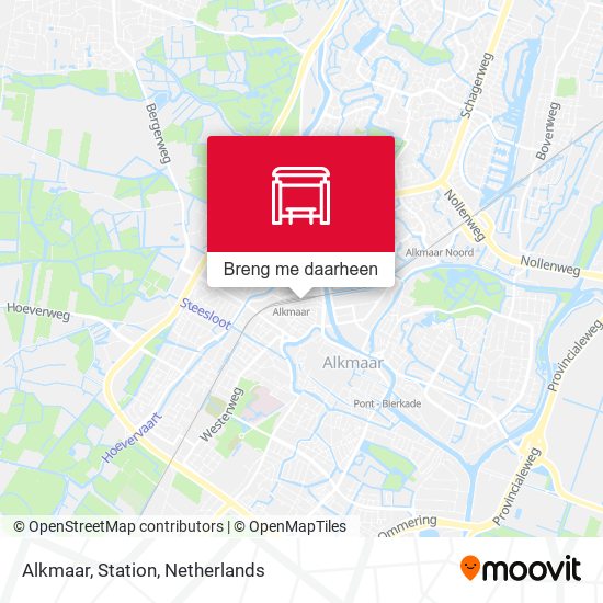 Alkmaar, Station kaart