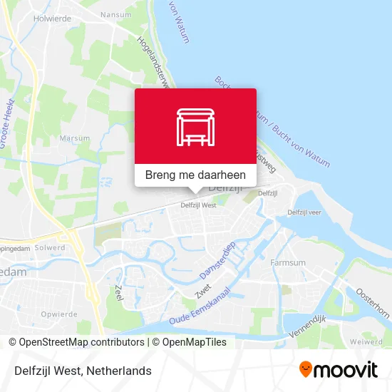 Delfzijl West kaart